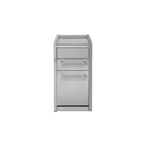 STEEL GENESI WORKING CABINET 45 CM 3 DRAWERS G4C-P-M WITH HOB W4-1 OUTDOOR MODULE