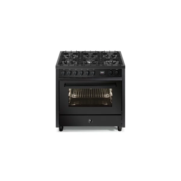 STEEL CUCINE EQ9F-6 NF 90 CM RANGE COOKER ALL BLACK ENFASI FREE-STANDING