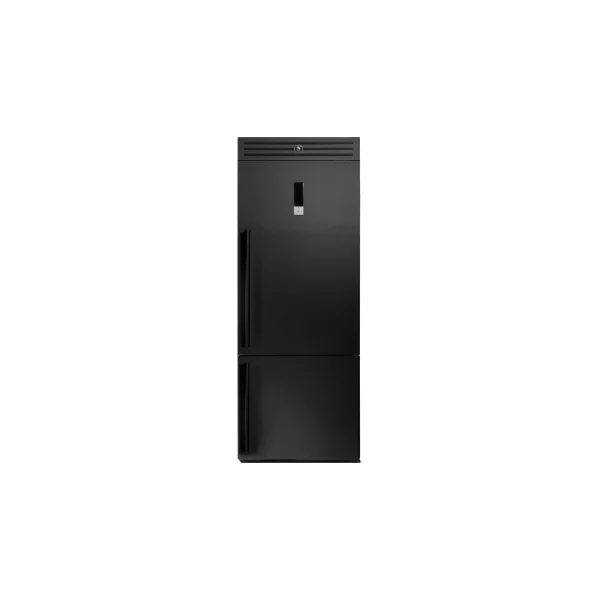 STEEL CUCINE EQFR-7 DX NF 76 CM COMBI FRIDGE RIGHT OPENING ALL BLACK ENFASI FREE-STANDING